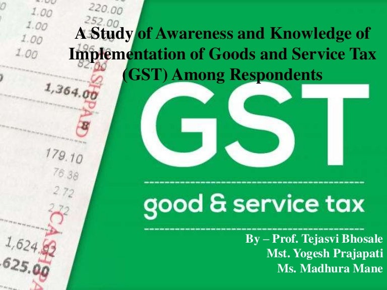 Gst research paper