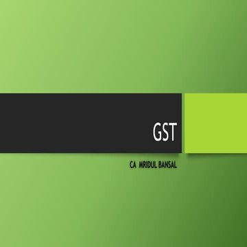 GST RETURN