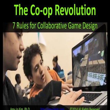 The Co-op Revolution: 7 Rules for Collaborative Game Design
