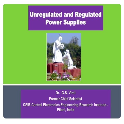 Power Supply Basics: Unregulated & Regulated DC