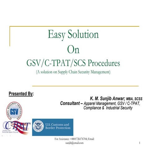 GSV_ C-TPAT- SCS_Presentation
