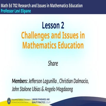 Research mathematics education new | PPTX