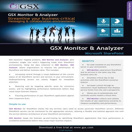 GSX Monitoring and Analyzer Solutions for SharePoint