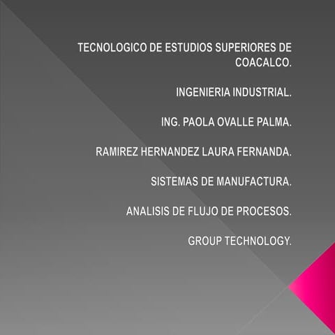 Group Technology | PPTX