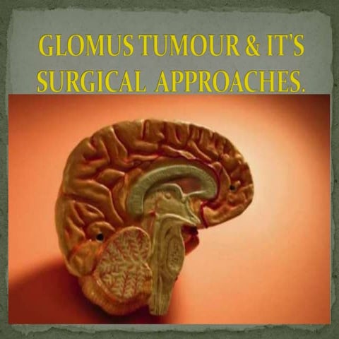 Glomus Tumour and its Approaches