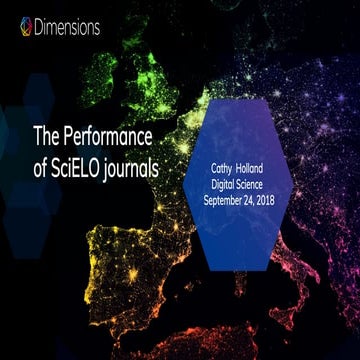 Cathy Holland - The Performance of SciELO journals