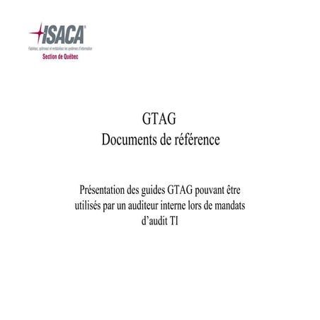 GTAG Documents de référence | PDF