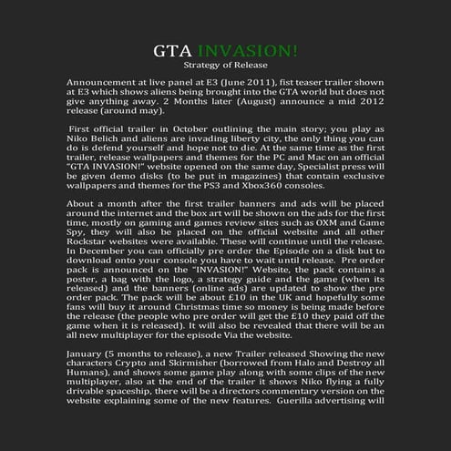 GTA Invasion Strategy 