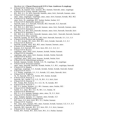Gta pasword