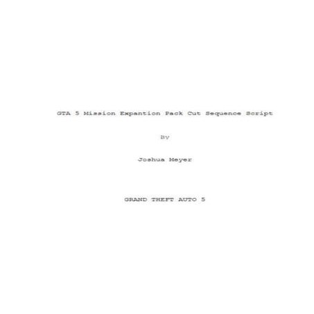 Gta sript in word for slideshare