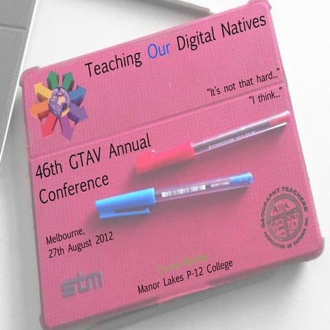 GTAV Conference 2012 - Keynote Address