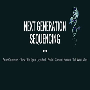 Next Generation Sequencing