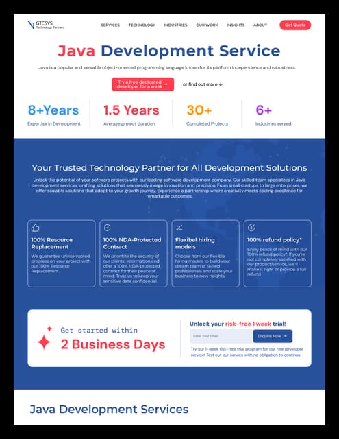 Java Development Services | PDF