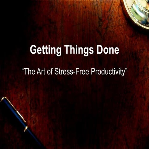Getting Things Done - Intro