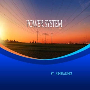 Electricity generation, distribution and transmission | PPTX