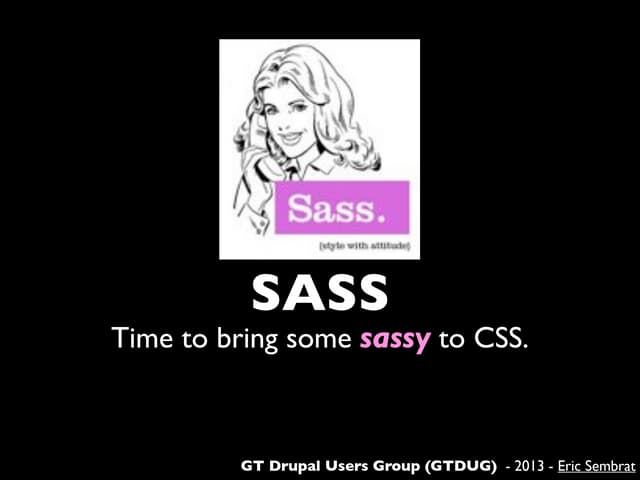 Drupal 7: Theming with the SASS Framework