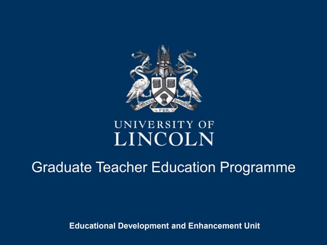 Designing Effective Learning Environments for Graduate Teacher Education Prog...
