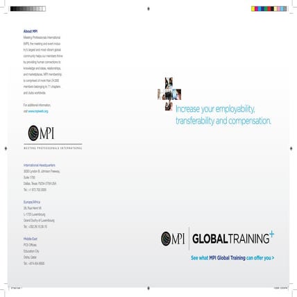 MPI Global Training Flyer Overwiew Programmes