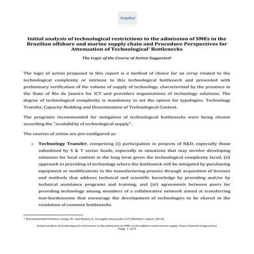 Brazilian offshore and marine supply chain 