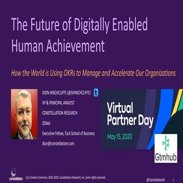 The Future of Digitally Enabled Human Achievement Keynote by Dion Hinchcliffe