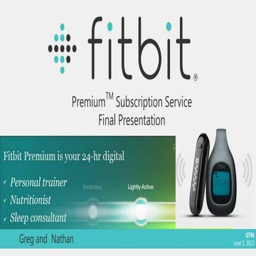 GTM Strategy: Fitbit Premium Enhance Project