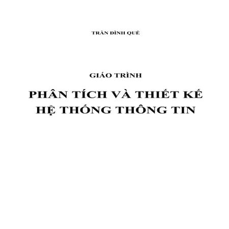 Phân tích thiết kế hệ thống thông tin PTIT 