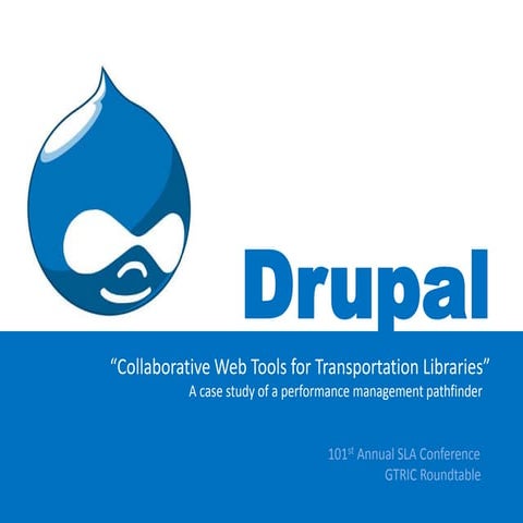 Drupal: Collaborative Web Tools for Transportation Libraries
