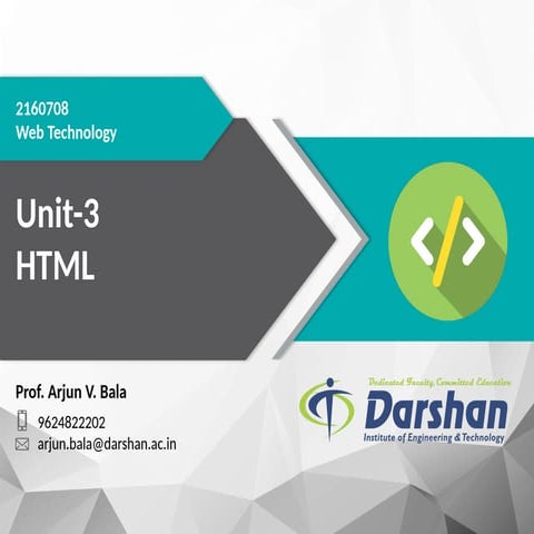 University undergraduate HTML notes for free for CSIT