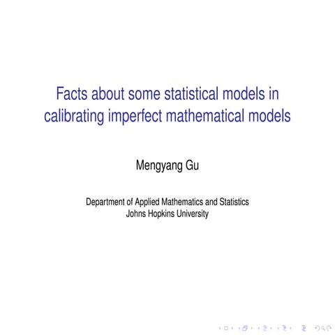 MUMS Opening Workshop - Panel Discussion: Facts About Some Statisitcal Models...
