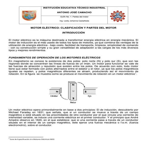 Guía 1. partes del motor electrico