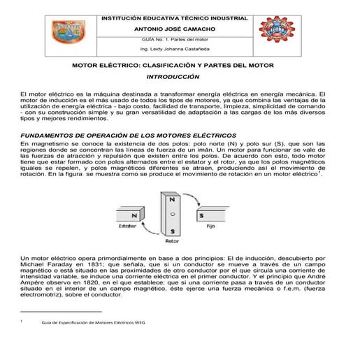 Guía 1. partes del motor electrico