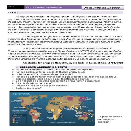 Guía 1. un mundo de linguas