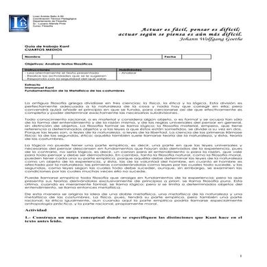 Guía 4° medio filosofía