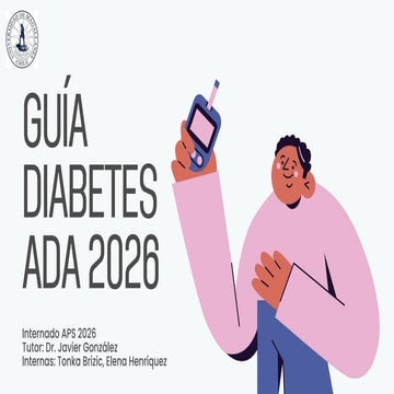 ADA_2026 Una Evolución Práctica de la Diabetes | PPTX