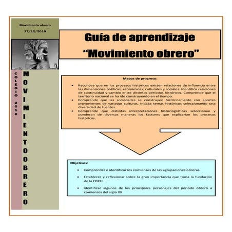 Guía agrupaciones obreras