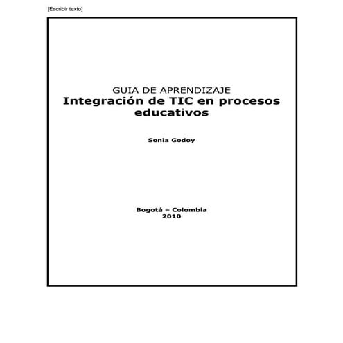 Guía de aprendizaje