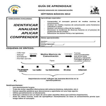 Guía de aprendizaje medios masivos 7 mos