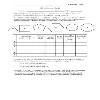 Guía de aprendizaje poligonos