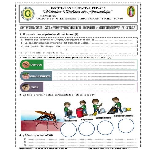 Guía  de  capacitación de sst 4- dengue -zika y chicungunya
