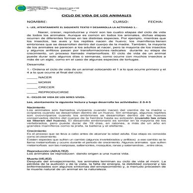 Guía de ciencias para apoyo 2°