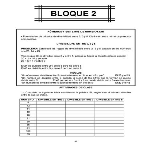 Guía de clase primero bloque 2