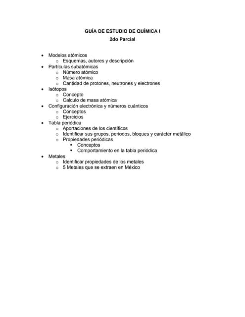 Guía de estudio de química i 2do pa...