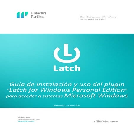 Guía de instalación y uso del plugin “Latch for Windows Personal Edition” en ...