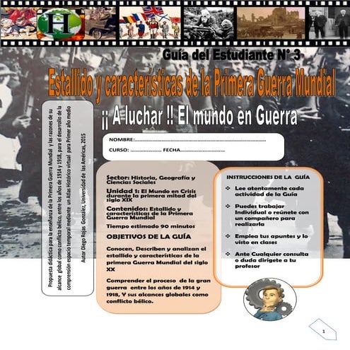 Guía del alumno n°3  estallido y características de la primera guerra mundial