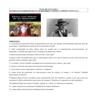 Guía de lectura- Eloísa está debajo...