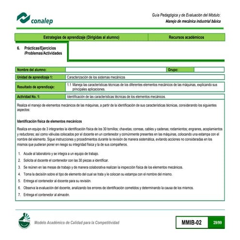 Examen De Mecanica Industrial Basica Pdf