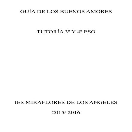 Guía de los buenos amores