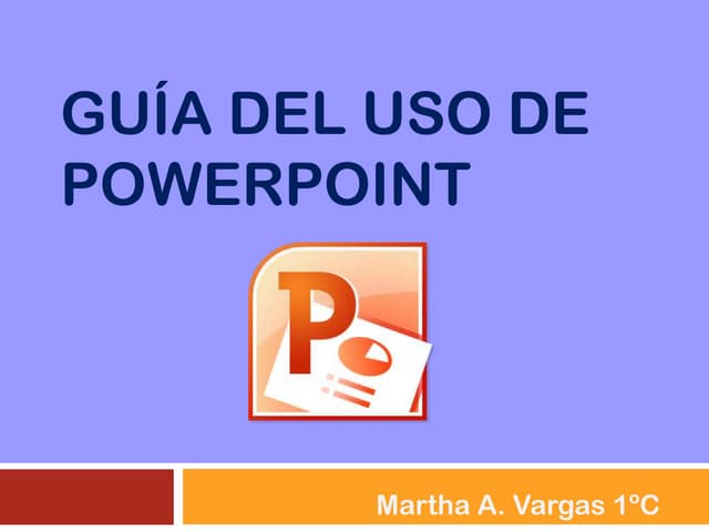 Guía del uso de power point mavm