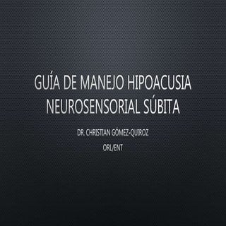 Guía de manejo hipoacusia neurosens...
