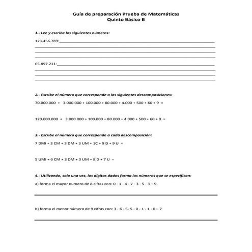 Guía de matemáticas